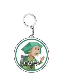 Mbti Keychain MBTI 16 Personalized Goods Acrylic Keychain School Bag Strap Accessory Character Gift Cute Keychain - Multicolor - View 6