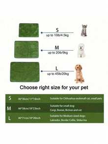 1pc Random Color Artificial Grass Dog Potty Mat, Outdoor Pet Toilet, Easy To Clean, Odor-Resistant, Indoor/Outdoor Pet Training (Edging Color Random) - Multicolor - View 11
