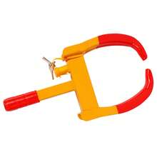 Heavy Duty Adjustable Wheel Lock With 3 Keys For Vehicles, Boots, SUVs, Bright Color Deterrent - A - View 2