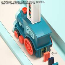 Kids' Domino Train Toy Vehicle Set - Blue - View 9