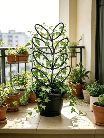 1pc Leafy Plant Climbing Trainer, Potted Vine And Flower Stand, Saves Indoor And Outdoor Gardening Space