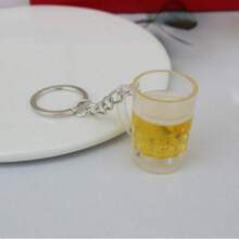 Mini Beer Mug Keychain, Small Gift Creative Beer Cup Keyring - Multicolor - View 7