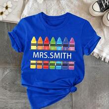 GiftCustom Women's Short Sleeve T-Shirt, Soft - Blue - View 7