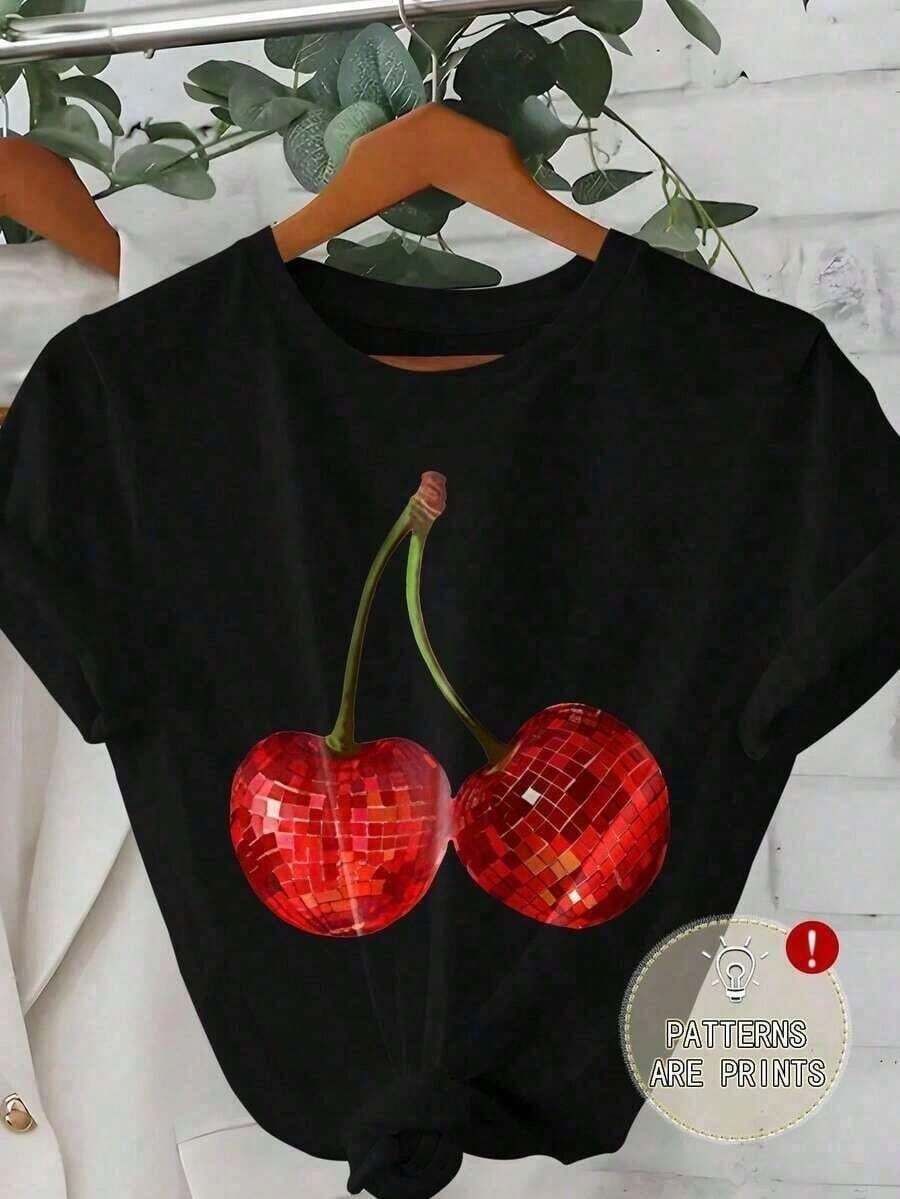 1 pieza -63 VenezuelaS Camiseta Vintage Estampada Talla Grande Cuello Redondo Manga Corta Corte Holgado Regalo Perfecto para Cumpleaños Suave - Negro - Ver 1