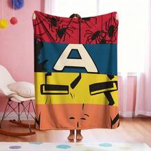 1pc Superhero Movie Print Blanket,Retro Cartoon Style Throw Blanket,Cartoon Character Printed Blanket,All-Season Universal Nap Blanket,Character Home Decor Blanket,Modern Fashion Gift Suitable For Home Bedroom Bed Sofa Office Lunch Break Cover Picnic Blanket - Nhiều màu - Xem 1