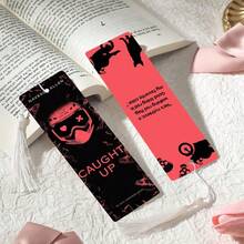 2pcs PET Printed Bookmarks, Exquisite Waterproof And Durable, Unique Pattern Design To Add Fun To Reading, Perfect Gift For Campus Friends In Back To School Season (Random Color Tassels) - 2PCS - View 4