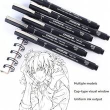 3-15pcs Black Micro Pen Set, Waterproof Archival Ink, Fine Tip Sketching Pens Suitable For Artists, Illustration, Sketching, Anime, Manga, Technical Drawing, Art, Back To School - Sets - View 3