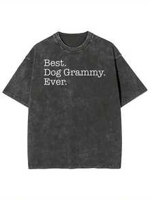 1 Piece Of The Best Vintage T-Shirt From A Grammy Award-Winning Fashion Brand, Made Of High-Quality Washed Batik Cotton, 230g, Suitable Thickness For Summer T-Shirts, Christmas Gift, 180g, 100% Cotton. - 黑色 - 查看 1