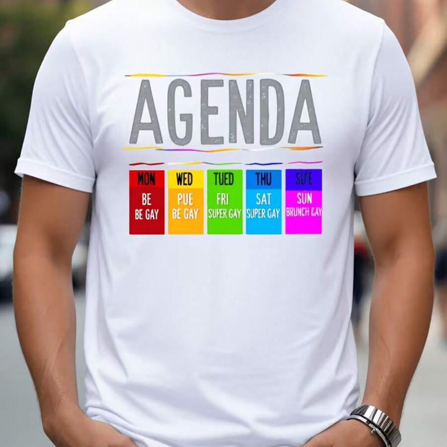 Printed T-Shirt For Men And Women - White - View 1