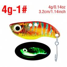1PC Luminous Metal VIB Fishing Bait 3D Eyes Realistic Simulation Skin Sinking Hard Lure For Fresh Saltwater - V018 - View 22