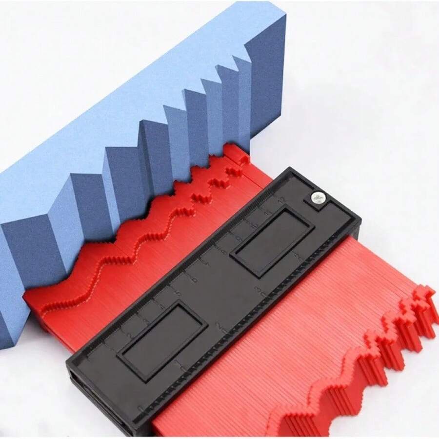 1Pc Contour Gauge Profile Tool, Imperial Inch Scale Irregular Shape Duplicator For Woodworking Auto Body Stone Tile, 5/10 Inch Profile Gauge For Measuring Curved Surfaces - Multicolor - View 1
