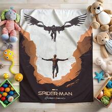 1pc Cartoon Character Printed Blanket,Superhero Movie Print Blanket,Retro Cartoon Style Throw Blanket,Cartoon Character Printed Blanket,All-Season Universal Nap Blanket,Character Home Decor Blanket,Modern Fashion Gift Suitable For Home Bedroom Bed Sofa Office Lunch Break Cover Picnic Blanket - Nhiều màu - Xem 2