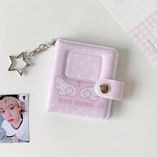 Album ảnh mini hình cánh thiên thần 2 inch có nút bấm, ví đựng thẻ học sinh/thẻ sinh viên hoạt hình dễ thương. - nhiều màu - Xem 16