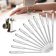 10/60pcs Sewing Machine Needles Universal Tool 65/9 75/11 90/14 100/16 110/18 For Brother Janome Singer - C-Brown - View 2