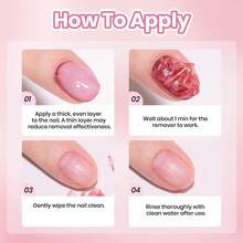 Beetles 50g Nail Polish Remover Cream, Non-Acetone Gentle Formula, Hydrates Moisturizes Nails & Cuticles, Quick Dry, Travel Friendly - Krim Penghapus Kuteks 50g - View 3