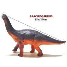 Juguete de dinosaurio de goma suave para niños (una sola pieza)-Tirannosaurus/Raptor/Acanthosaurus/Pterodactilo/Triceratops/Brachiosaurus, regalo para niños - Acanthosaurus - Ver 7