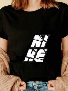 Women T-Shirts - Black - View 3