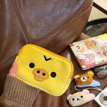 Cute Rilakkuma Anime Coin Purse Cartoon Makeup Organizer Storage Bag Kawaii Bear Plush Bag Cosmetic Bags Girls Toys Gifts - 01 - Xem 10