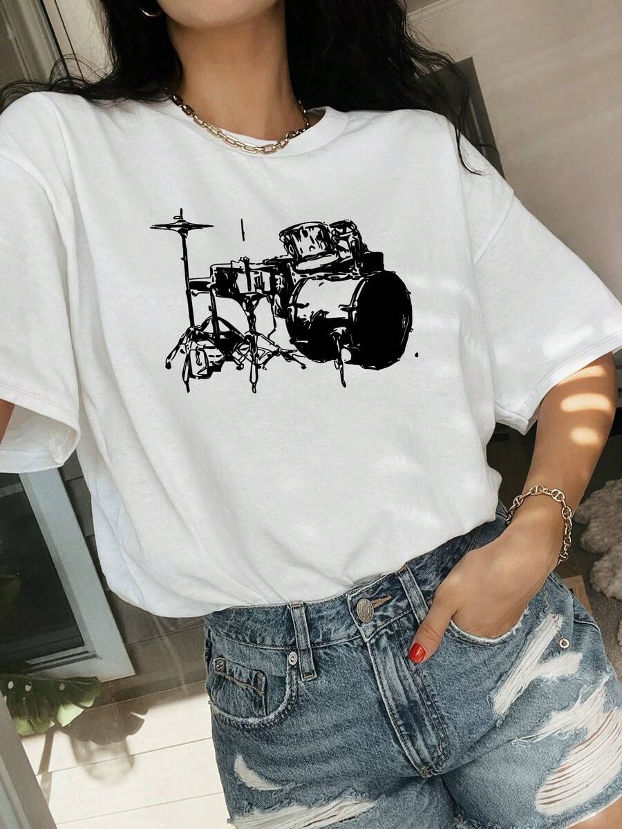 Camisetas unisex de manga corta, camisetas estampadas.Camisetas de manga corta cómodas y coloridas.Tops de alta calidad para primavera y verano.Perfecto para vestimenta informal.and a Great Gift for Womenplayeras hombre,spiderman,, mujer,romwe men,boho chic,maestras regalos,camiseta para mujerconjuntos curvy para mu,y2k, - Blanco - Ver 1