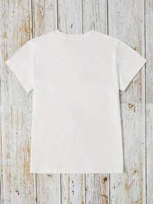 Women's 100% Cotton T-Shirt, Plus Sizes 0-8XL, Casual Style, Printed, For Everyday Wear, Unique Design, Suitable For All Seasons, Short Sleeves, Available In Multiple Colors. I'm A Person Who Wants To Do Many Things, But I'm Trapped In A Body That Can't Fulfill My Desires. Breathable Cotton T-Shirt, Goes With Everything For Women - 白色 - 查看 3