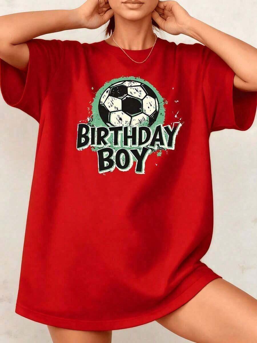 A Simple And Versatile Women's T-Shirt With A Football Print, Made Of 100% Cotton, Featuring A Crew Neck, A Casual Style, And A Unique Look. A Great Gift For Friends And Family: A Vintage Urban Style T-Shirt Suitable For Both Men And Women, With A Relaxed Fit, Pure Cotton, Short Sleeves, And A Crew Neck. - 白色 - 查看 1
