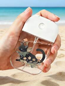 可爱猫咪图案喷雾瓶，透明无香便携旅行喷雾器，适用于面部、植物、家居，经久耐用且时尚，可重复灌装，防漏喷雾瓶，旅行必备 - 彩色 - 查看 9