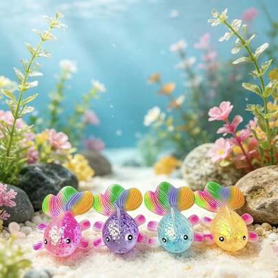 1pc Squishy Maltose Goldfish Squeeze Toy, Soft Texture With Slow Rebound, Comfortable To Squeeze, Soft And Fluffy Stress Relief Ball, Soft Rubber Squeeze Ball, Relieves Stress And Anxiety, Fingertip Stress Relief Ball, Effective For Relieving Stress And Anxiety, Suitable For Adults And Office Workers, Daily Essential, Holiday Gift (Random Color And Style)