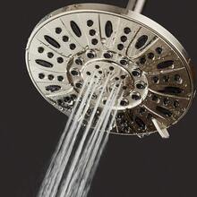 AquaDance Brushed Nickel High Pressure 6-Setting Rain Shower - Angle Adjustable, Anti-Clog Showerhead Jets, Installation-USA Standard Certified-Top U. S. - 1.8 GPM - 1,8 gallon mỗi phút + mạ niken mờ - Xem 4