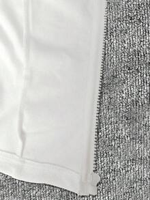 Chaqueta ligera con estampado de polo para mujer, abrigo casual de calle deportivo con cremallera, ajuste delgado de manga larga, otoño - Blanco 4 - Ver 6