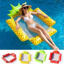 1 pieza Hamaca inflable plegable para adultos, flotador de frutas para nadar, flotador de agua simple, adecuado para adultos para la piscina, la playa y otras actividades acuáticas. Presenta un flotador de piscina multifuncional de PVC, una silla de salón y capacidades de deriva - Multicolor - Ver 1