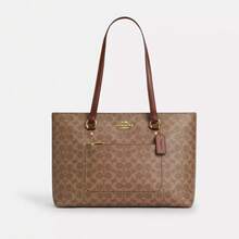 Coach Women's Station Tote Bag - 棕褐色 - 查看 8