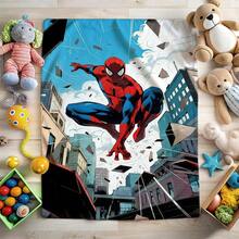 1pc Cartoon Character Printed Blanket,Superhero Movie Print Blanket,Retro Cartoon Style Throw Blanket,Cartoon Character Printed Blanket,All-Season Universal Nap Blanket,Character Home Decor Blanket,Modern Fashion Gift Suitable For Home Bedroom Bed Sofa Office Lunch Break Cover Picnic Blanket - Nhiều màu - Xem 3