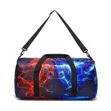 Tas Perjalanan Ukuran Besar untuk Anak Laki-laki dengan Motif Permainan, Tas Menginap, Tas Akhir Pekan, Tas Olahraga, Hadiah - Tas perjalanan permainan - View 10