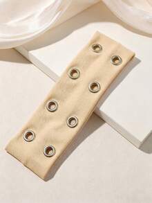1pc Fashion Punk Gothic Style Soft Non-Slip Elastic Hollow Out Beach Yoga Sports Casual Headband - Light Khaki - View 3