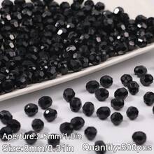 100-500pcs Acrylic Shiny Faceted Corner Beads - DIY Handmade Beading, Suitable For Jewelry Making, Handicrafts, Translucent Material - Faceted Beads - View 24
