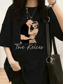A Spring And Summer Collection For Women With A Cartoon Character Design That Mimics A Television - Black 17 - View 7