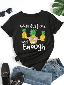 Women's T-Shirt For Spring/Summer. Model M251210 (55), Women's Summer T-Shirt, Round Neck, Suitable For Spring, Summer And Autumn - Casual And Fashionable Women's Clothing In Standard Size B1. Create Everyday Looks That Make You Look Slimmer. - 黑色 - 查看 3