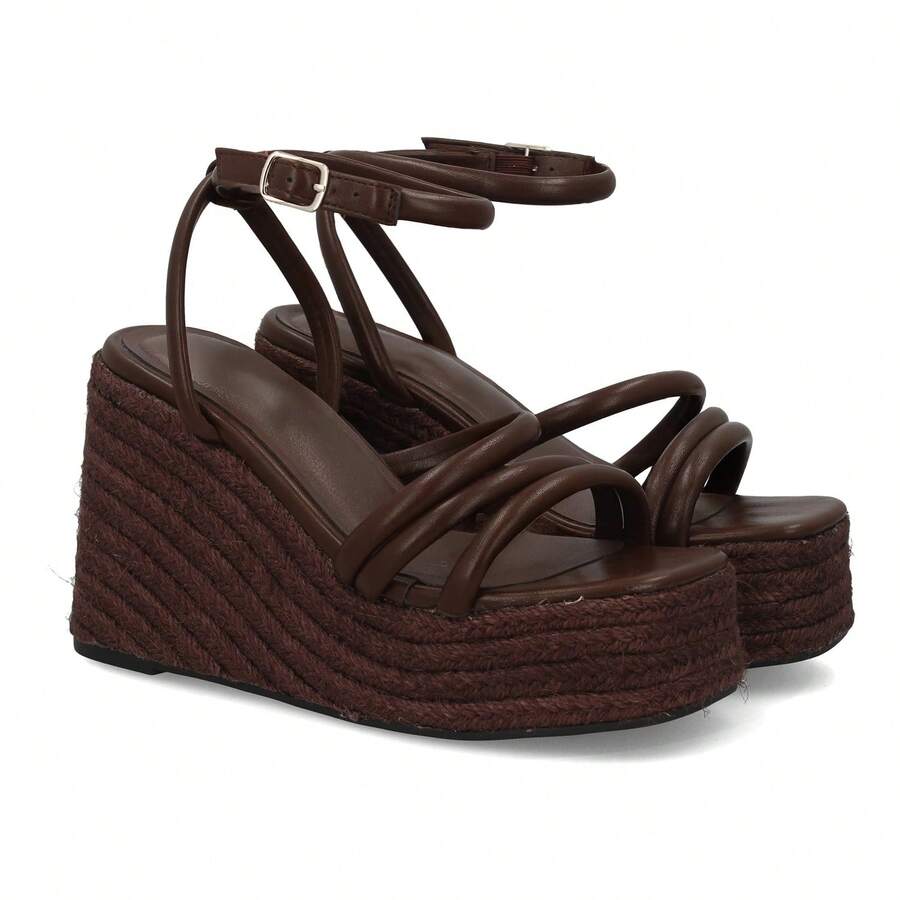 shoes&blues.es Women Platforms & Wedge Sandals - màu nâu - Xem 1