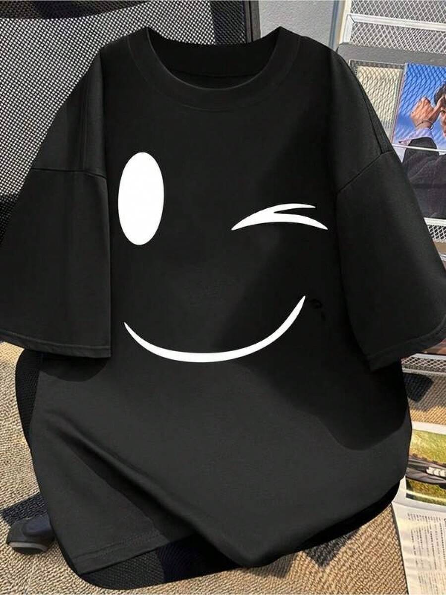 Camisetas para mujer cuello redondo unicolor básica S-3XL, estilo urbano y streetwear juvenil, cómoda para uso informal, vestir a diario, fiestas familiares y regalos para cualquier época - Negro - Ver 1