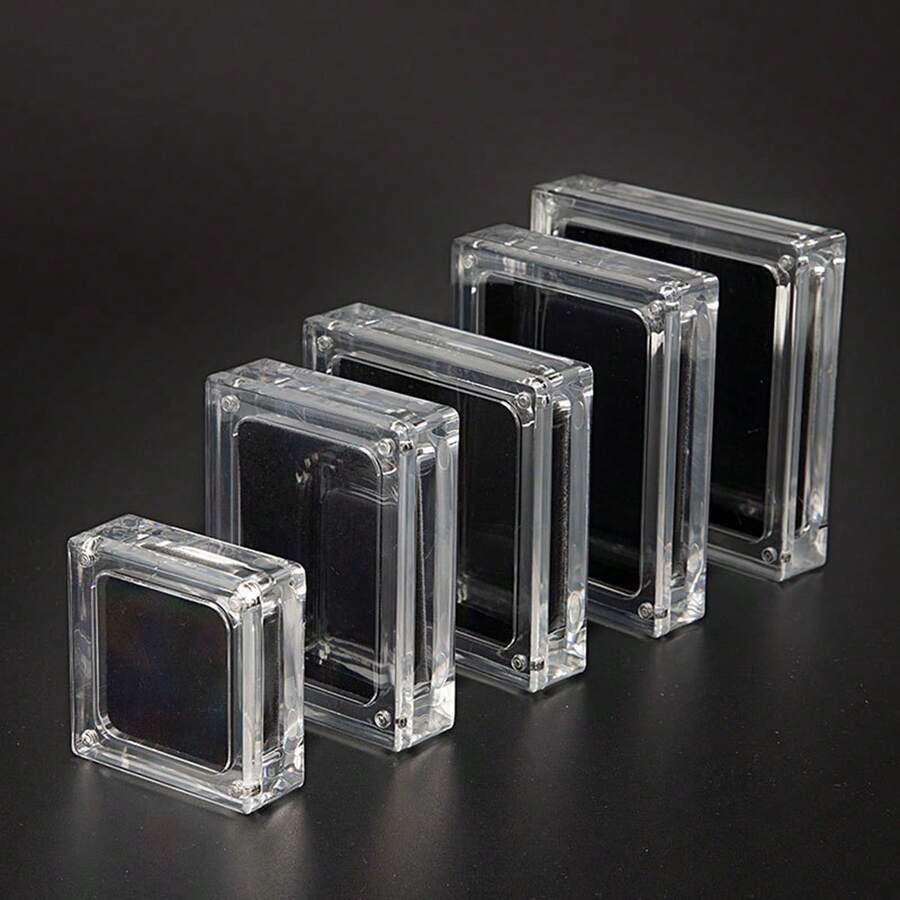 1pc Transparent Magnetic Acrylic Display Box, For Magnetic Storage Of Bracelets, Necklaces, Jewelry, Bangles, Rings And Other Transparent Acrylic Accessories