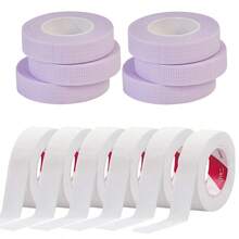 1/3/6/12/420 Rollos Cinta para Extensiones de Pestañas Microporo Transpirable Cinta para Extensiones de Pestañas Almohadillas para Pestañas Parches Bajo los Ojos Sin Pelusa, + 4mm Nueva Cinta para Levantamiento de Pestañas para Maquillaje/Individual/Profesional + 1 pieza Cortador Conveniente de Cinta para Extensiones de Pestañas - Blanco - Ver 22