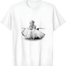Pretty Marilyns Monroe T-Shirt - White - View 1