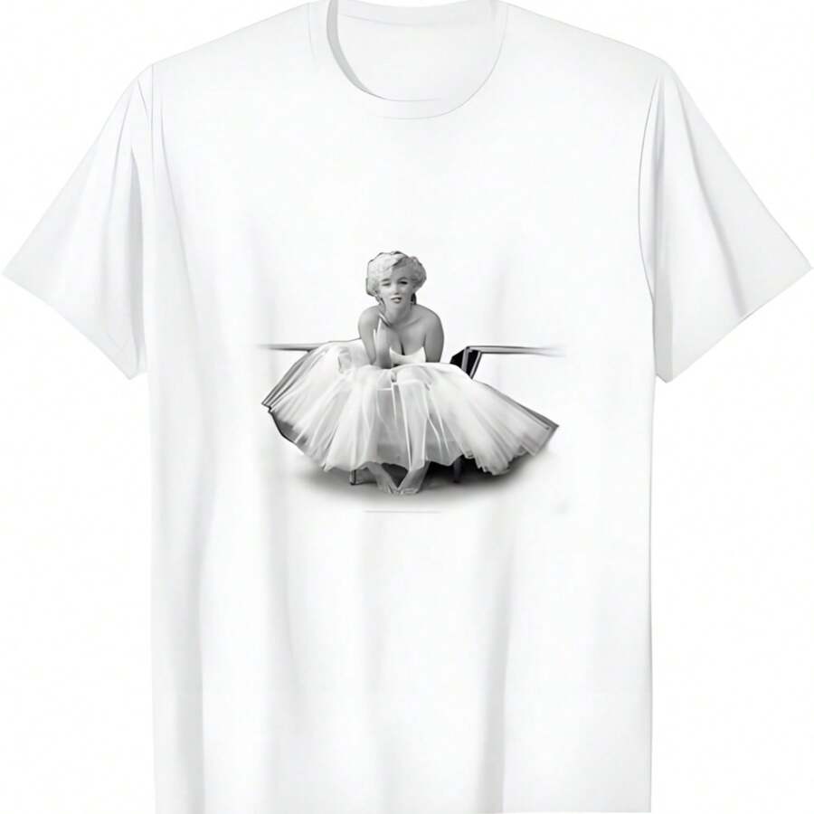 Pretty Marilyns Monroe T-Shirt - White - View 1