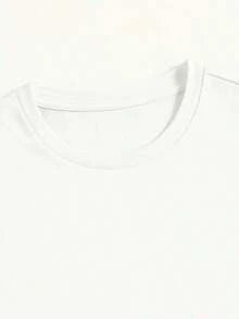 Women's Short Sleeve T-Shirt With Hand-Painted Cartoon Design - Soft, Breathable, And Machine-Washable Fabric. This Casual Short-Sleeve Crew Neck Top Is Perfect For Everyday Wear In Spring And Summer. A Cute Gift For Ladies, This Women's T-Shirt Offers Everyday Comfort And Is Ideal For Casual Wear. It's A Relaxed Fit, Durable, And Made Of Non-See-Through Fabric. This Graphic Tee Is Perfect For Summer And Casual Wear. It's A Comfortable, Short-Sleeve Crew Neck Top And Stylish Blouse For Women. - 白色 - 查看 5