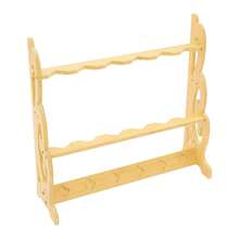 LYNICESHOP 6 Holes Vertical Sword Stand Display, Double-Sided Bamboo Sword Rack Floor Standing For Katana, Samurai, , Flute, Bows, Space-Saving Sword Holder (Wood Color, 6 Holes) Holiday Gift (US Stock) Faster Delivery - Wood Color - View 6