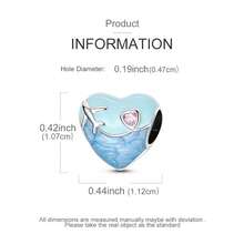 Vectoflux 1pc S925 Sterling Silver Travel Charm, Suitable For Handmade Bracelet, Necklace, Keychain, DIY Pendant, Women's Gift, Suitable For Birthday, Party, Holiday - KJC1980 - View 4