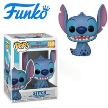 Funko POP! : Lilo & Stitch - Smiling Sittande Stitch #1045 Vinylfigur - Officiell Samlarfigur Actionmodell, Estetisk Skrivbordsprydnad, Perfekt Gåva För Fans Och Samlare - Multifärgad - Visa 6