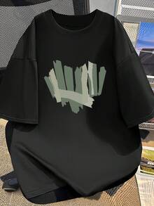 Women's Short-Sleeved T-Shirt, Summer Design, Slim Fit, Cartoon Print, Short-Sleeved T-Shirt, Sheer Short-Sleeved T-Shirt, Top, Undershirt #3333 - 黑色 - 查看 1