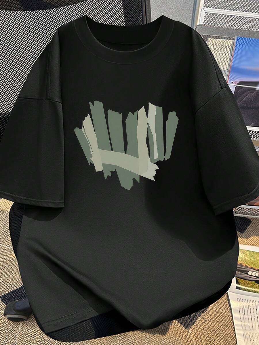 Women's Short-Sleeved T-Shirt, Summer Design, Slim Fit, Cartoon Print, Short-Sleeved T-Shirt, Sheer Short-Sleeved T-Shirt, Top, Undershirt #3333 - 黑色 - 查看 1