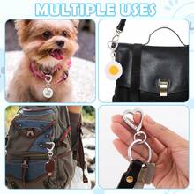 Móc khóa hình trái tim có khóa xoay, móc khóa carabiner hình trái tim màu bạc dễ thương bằng hợp kim kẽm, kẹp ba lô, dùng để tự làm túi xách, móc treo, dây đeo điện thoại, móc ví và vòng chìa khóa thời trang. - Quyên góp vì tình yêu thương - Xem 9